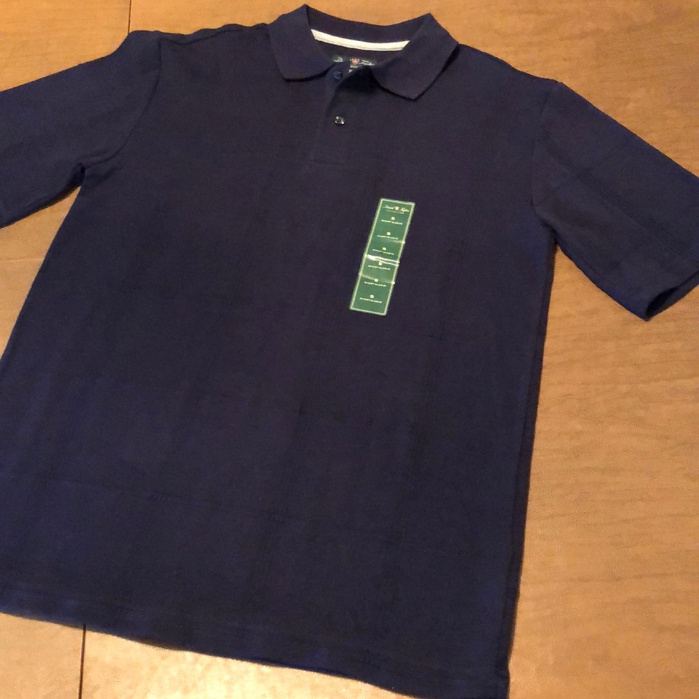 David Taylor Navy Blue Golf Polo Shirt Size S